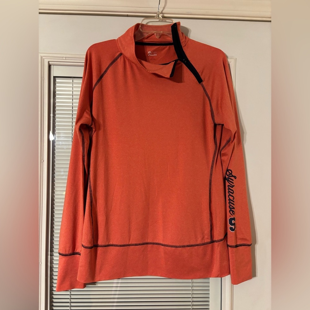 🍊 Syracuse Long Sleeve Pullover Top - Orange